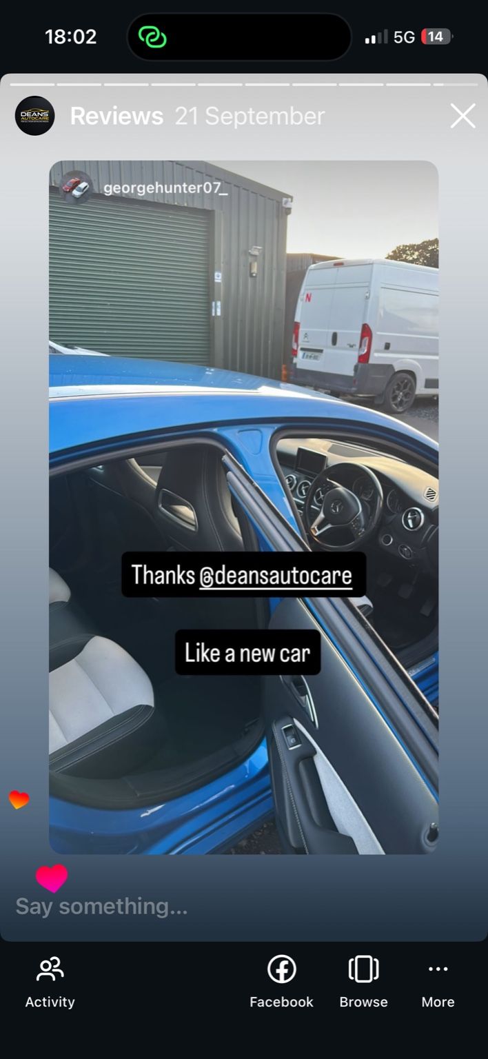 Thanks @deansautocare like a new car